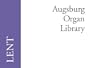Augsburg Organ Library: Lent