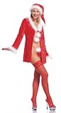 Sexy Mrs Santa Claus Costume Includes Jacket, Thong, And Hat