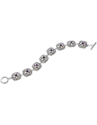 Amethyst Sterling Silver Bracelet AWGA-2607