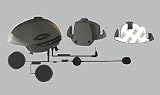 GSI Super Quality Bluetooth Outdoor Waterproof Audio System for Motorcycles/Motorbikes/Skiing/Biking - Wireless Hands-free Noise-Cancelling Headphones In-Helmet Connects to all Bluetooth Mobile Cellular Phones - 3.5mm Audio Input connects to MP3/iPod/iTouch/Nano Devices