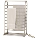 Warmrails Deluxe Vauxhall Freestanding Towel Warmer & Drying Rack, Satin Nickel