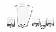 CreativeWare Atlantis Set of Four 12 Ounce Tumblers With 2 Quart Pitcher