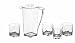 CreativeWare Atlantis Set of Four 12 Ounce Tumblers With 2 Quart Pitcher