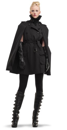 DOUBLE BREASTED CAPE RAIN COAT