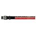 Embossed Flames Black Leather Belt