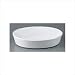 Apilco PSUR OV5 00 A Plain White 10.2 x 7.3 Deep Oval Roasting Pan