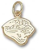 Jacksonville Jaguars Solid 10K Gold Jaguar Head 3/8'' Pendant