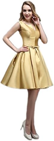 KAIDUN Prom Homecoming dresses Short Evening Gowns for Women Gold 10