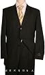 Mens 3 Buttons Charcoal Gray Super 140's 100% Wool 3 Buttons + SHIRT, TIE $149