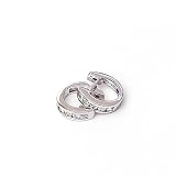 0.45 Carat 14KWG Diamond Hoop Earrings