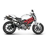 08-10 DUCATI MON696: AKRAPOVIC SLIP-ON EXHAUST - CARBON FIBER by Akrapovic