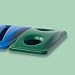 RUBBERMAID COMMERCIAL PRODUCTS Paper and Bottle/Can Recycling Lids for Slim Jim Waste Containers Green