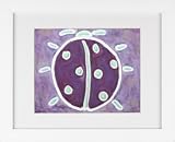 Purple Ladybug - Framed Art Print