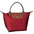Longchamp Le Pliage Small Folding Handbag, Deep Red