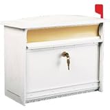 Gibraltor MSK0000W Solar Extra-Large Locking Mailbox Mailsafe White