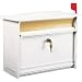 Tools & Hardware : Gibraltor MSK0000W Solar Extra-Large Locking Mailbox Mailsafe White
