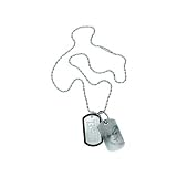 Diesel Diesel Stainless Steel Double Dog Tag Pendant