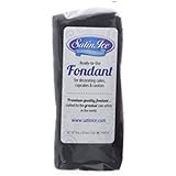Satin Ice Rolled Fondant Icing Black 4 Ounces