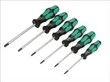 Eigenschaften KAYSER GmbH 4000827753 / WERA-WERK HERMANN WERNER GMBH & CO.KG 028062 Schraubendrehersatz 367/6 6tlg. TORX 10-40 WERA m.3Komp.-Heft