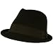 Unisex Winter Classic 100% Soft Wool Felt Stingy Brim Ribbon Cap Hat Black M/L