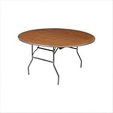 Round Plywood Folding Table [Set of 2] Size: 36 Diameter