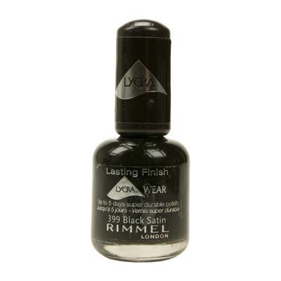 Rimmel London Black Satin Nail Polish