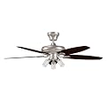 Caspin Click-In Ceiling Fan Nickel (52")