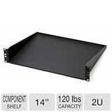 2U 14-inch Component Shelf