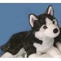 Plush Rainer Dark Gray Husky 16"