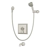 Symmons Canterbury s-4504-STN Tub and Shower System with Lever Handle, Satin Nickel [並行輸入品]