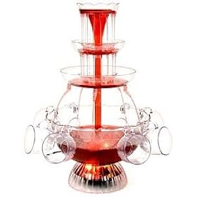 Illuminated Punch Bowl Cocktail Fountain