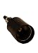 Leviton 4155-53 Incandescent Lampholder, Bottom Turn Knob Switch, Candle, Medium Base, 660W-250V; Double Leg Bracket Assembly Pinned To Socket