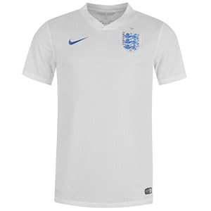NIKE England Short Sleeve Home Jersey 2014 - LARGE, WHT/SPRO