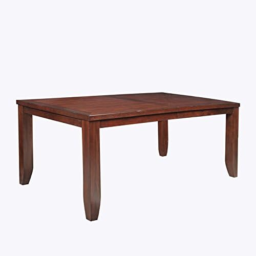 Panama Jack Eco Jack Rectangular Wooden and Acacia Veneer Dining Table with 18" Leaf Insert