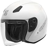 SPARX FC07 PEARL WHITE MOTORCYCLE Open-Face-Helmet
