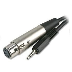 Ex-Pro XLR Cable (Socket) to 3.5mm Jack (Stereo Jack) - Black 6m