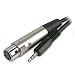 Ex-Pro XLR Cable (Socket) to 3.5mm Jack (Stereo Jack) - Black 6m