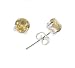 Sterling Silver and Genuine 5mm Round Citrine Post Stud Earrings