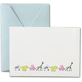 Critter Parade Printable Birth Announcement Cards