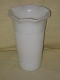 Vintage Anchor Hocking Milk Glass Ribbed 7 Inch Vase