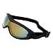 100% brand new Sport Glasses. Goggles Lens with anti-fog coating are polycarbonate, shatterproof and rated UV400 to block out the harmful ultraviolet light. Ski Glasses Lens is also scratch resistant. Upper and lower venting system to maximize air circulation inside the Ski Goggles which helps prevent sweat condensation and fogging. Comfortable soft foam padding on the inside of the Skiing Goggles frame. Ski Glasses lens enhance contrast, enabling you to make out shapes, objects, and bumps in the snow more clearly. Color coated lens. 