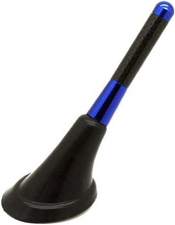 Stanniz(TM) 3" Carbon Fiber Aluminum Alloy Short Antenna for BMW - Blue