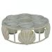 Seashell Patio Umbrella Citronella Candle Holder Centerpiece - Scallop Sea Shells