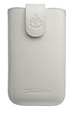 Produkt-Bild: Handytasche Commander Elegance DeLuxe Leder wei&szlig; f&uuml;r Galaxy S2 (i9100)