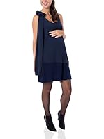 MENONOVE easy Vestido Premamá (Azul Oscuro)