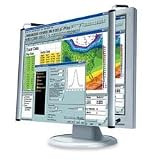 Kantek Products - LCD Magnifier, Nonglare, Fits 19 LCD, Aluminum - Sold as 1 EA - High-quality LCD magnifier lens provides a sharp, crisp image and increases character size by more than double on LCD screens. Use adjustability feature for selecting desired magnification level. Patented LCD magnifier features a nonglare surface for comfortable viewing and an elegant lightweight design.