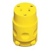 Leviton L00-115CV-000 15 Amp Vinyl Connector 2 Wire Yellow by Grip