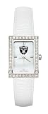Oakland Raiders Ladies Allure Watch White Leather Strap