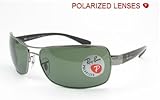 Ray-Ban RB 3379 Sunglasses Styles - Gunmetal Frame / Crystal Green Polarized RB3379-004-58-64