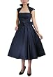 Rockabilly retro 60's Black Belted Party dress Size 12